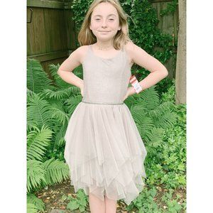 NWT Cat & Jack Sparkle Champagne Tulle Dress